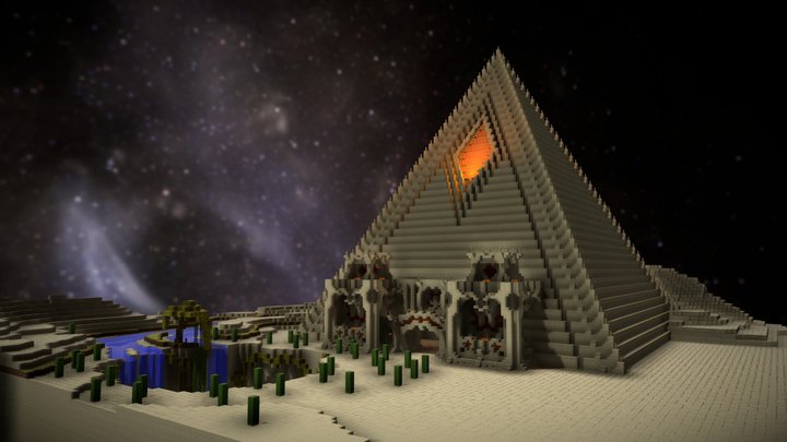 Old Piramide - Minecraft Build 3D Model