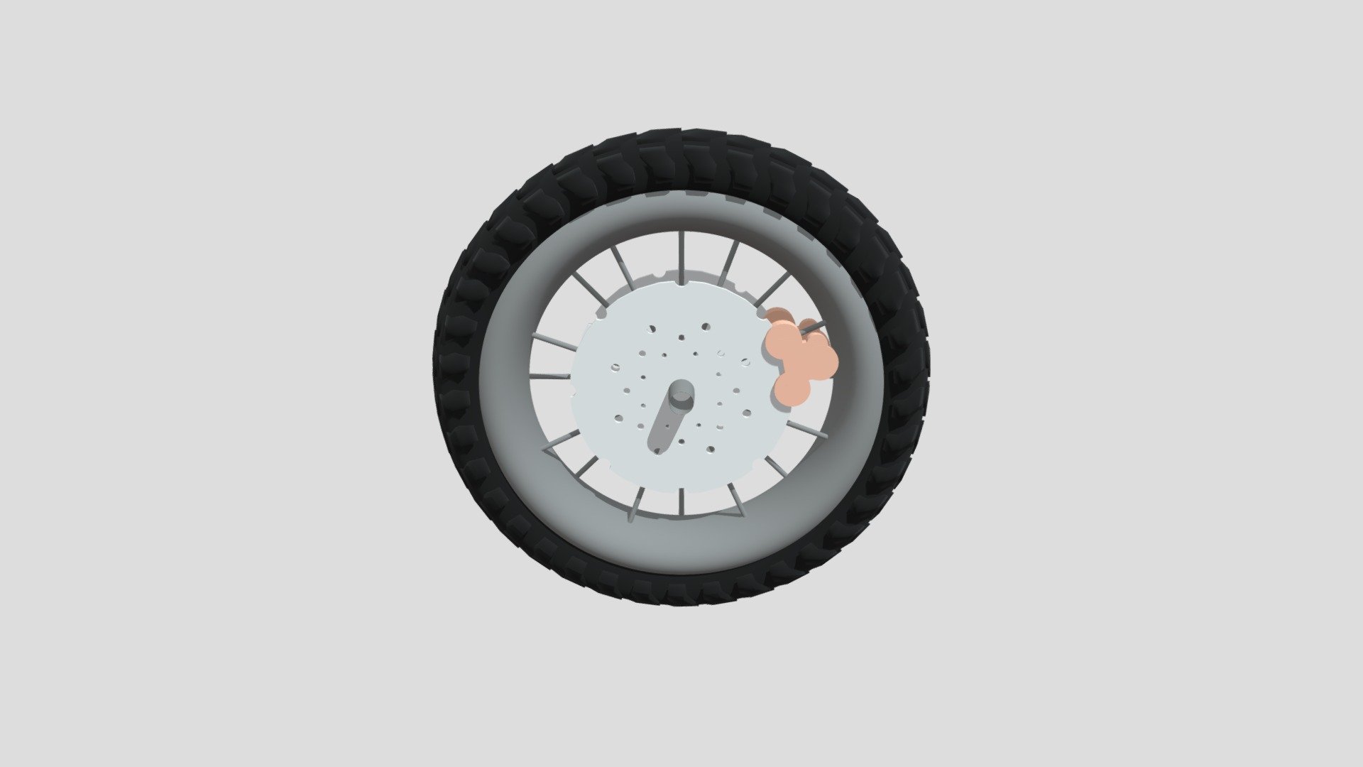 (FREE) Bike Tire With Rim And Disk Model