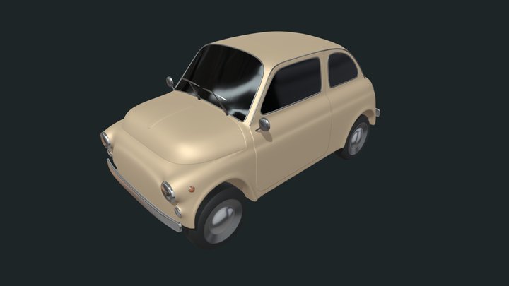 classic car 5L 1969 3D Model