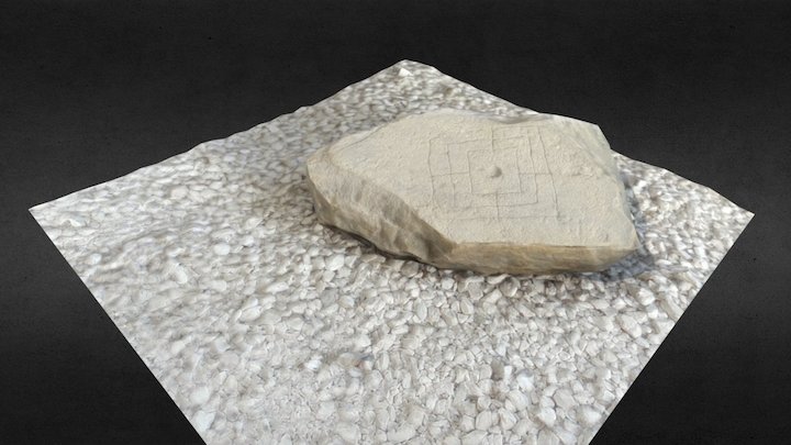 Tablero de molino romano 3D Model