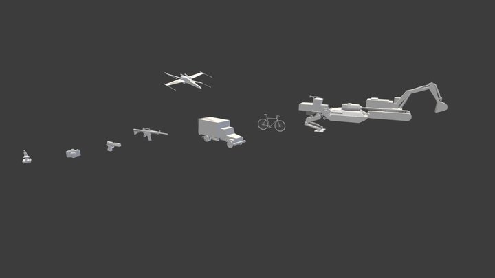 XYZ School / Draft Punk 3D Model