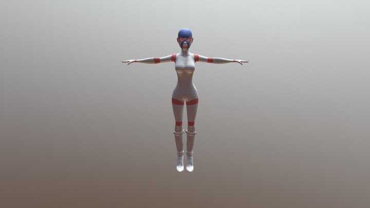 POSE T POWERGIRL 3D Model