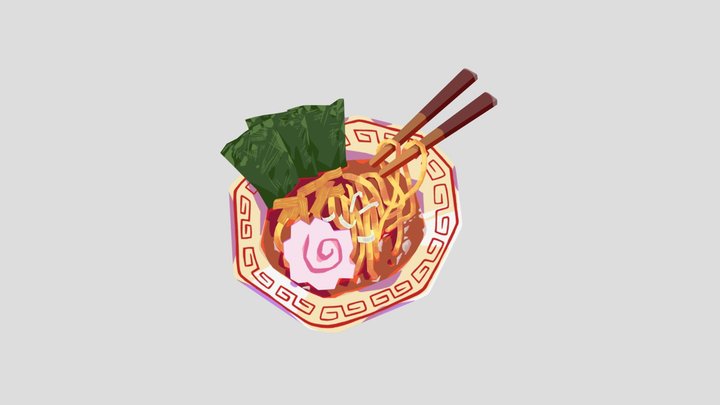 Ramen Shield 3D Model