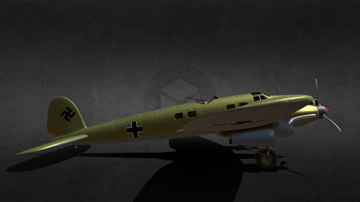 Heinkel he 111 B 3D Model