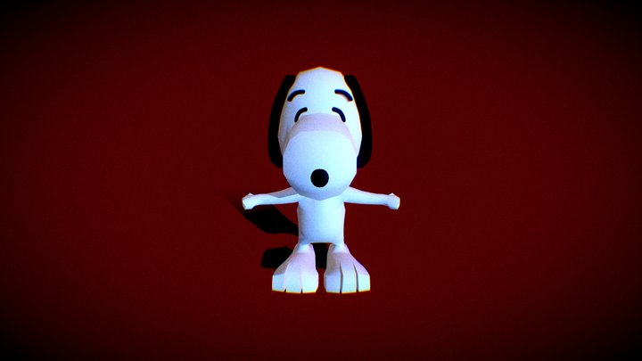 Snoopy 3D Model