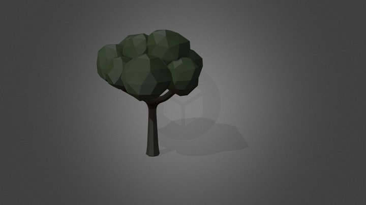 Simple Low Poly Tree 3D Model