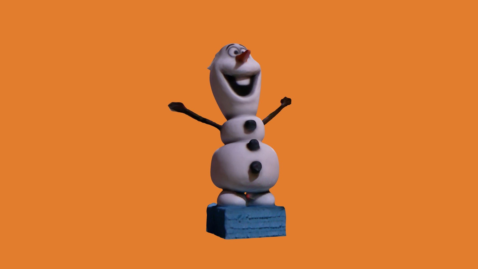 Piñata 3D Olaf - Dulce o Truco San Juan