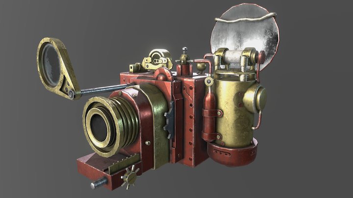 Steampunk Camera 3D Model
