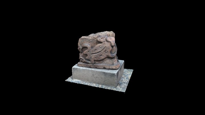 Modleo 3d de escultura de Rana 3D Model