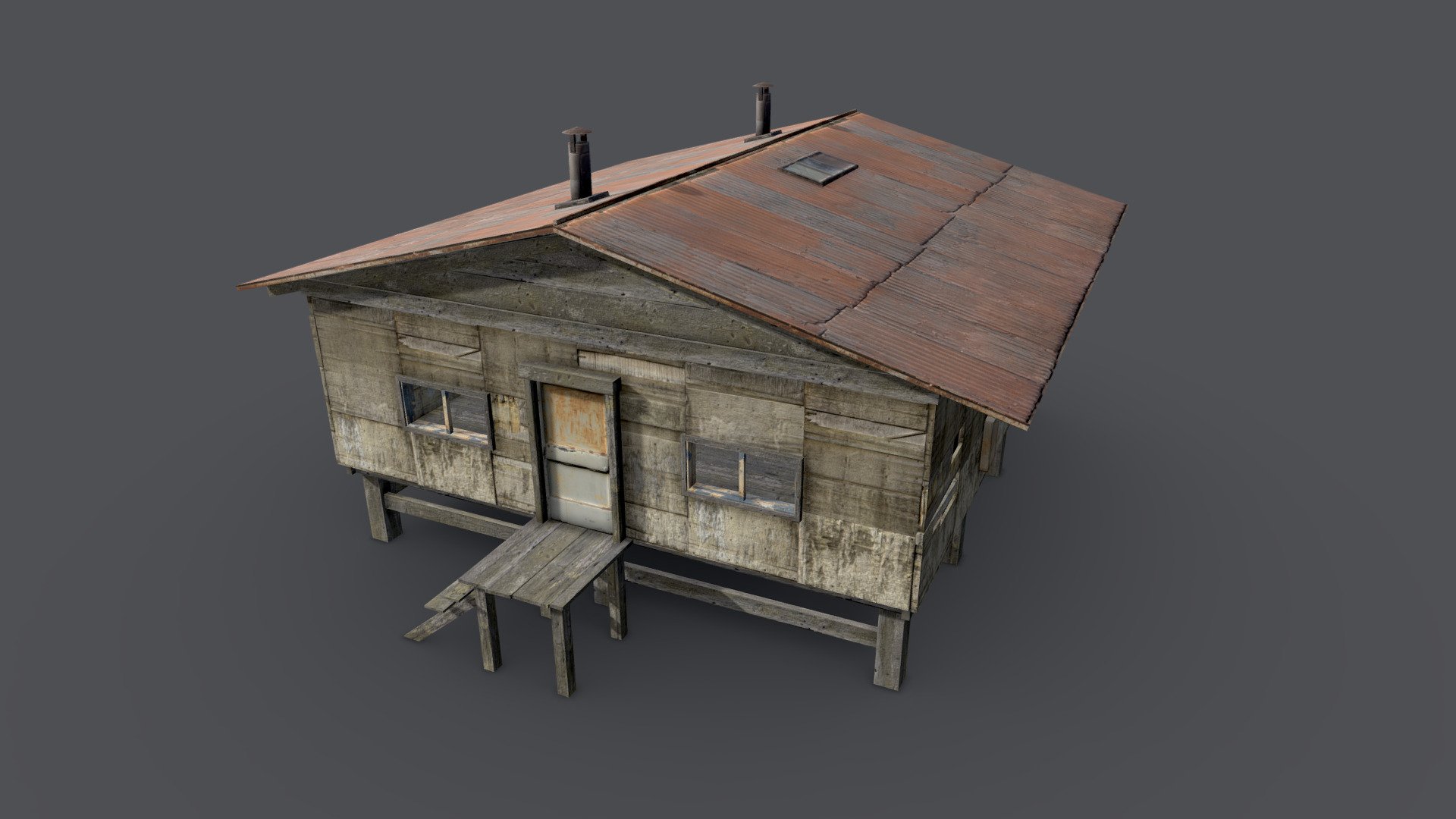 Wooden Barrack - Buy Royalty Free 3D model by l0wpoly [a22254c ...