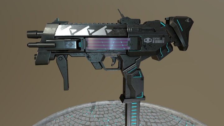 Overwatch - Sentinel Gun (Sombra) 3D Model