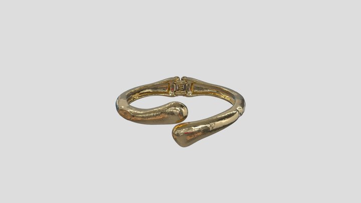 Golden Elegance Bracelet 3D Model