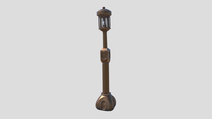 Pelican Town Lamppost 3D Model