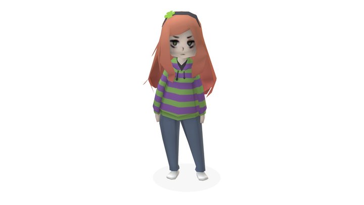 Low poly Vivian James 3D Model
