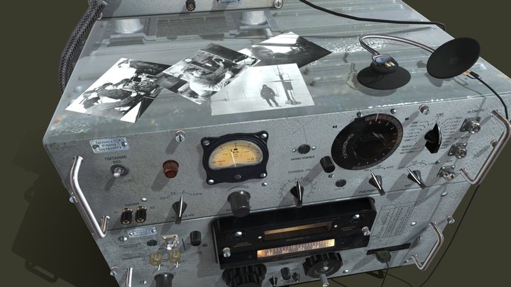 R-250 USSR military receiver 3D Model