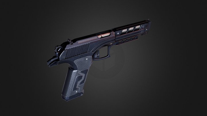 Desolator .50 AE 3D Model