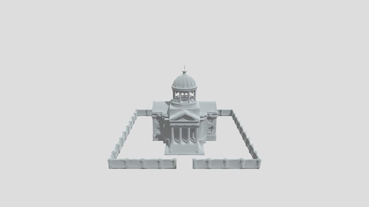 Dome of the Capitol Courtyard 3D Model