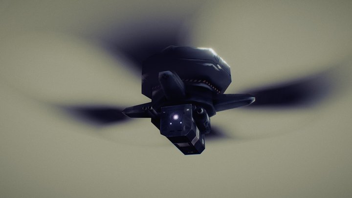 Gungnir Class Riot Drone. 3D Model