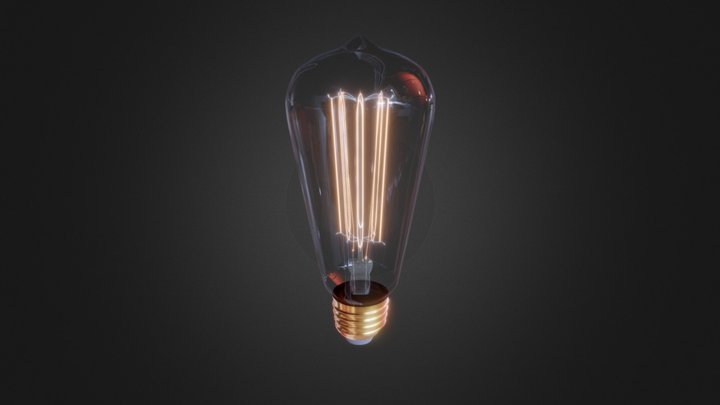 Edison Bulb 3D Model