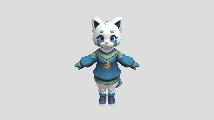 Small red panda 3D Model
