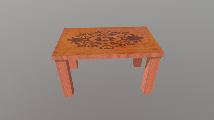 Tavolo Intarsiato 3D Model