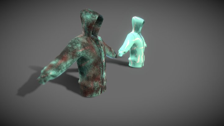 2_Hoodies_PBR and game ready 3D Model