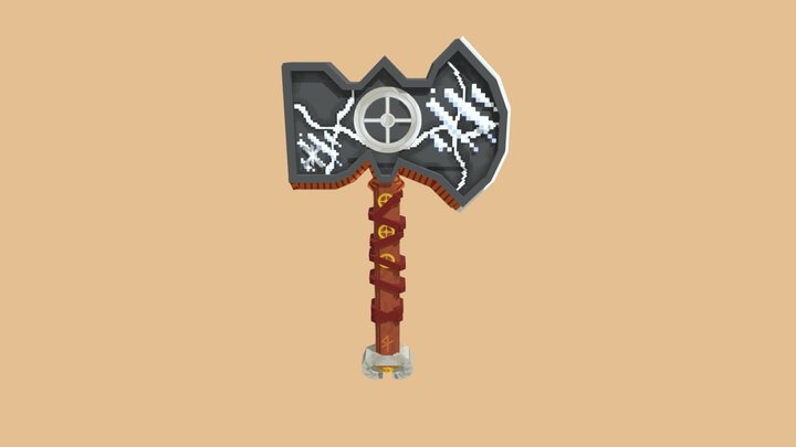 Leather Axe 3D Model