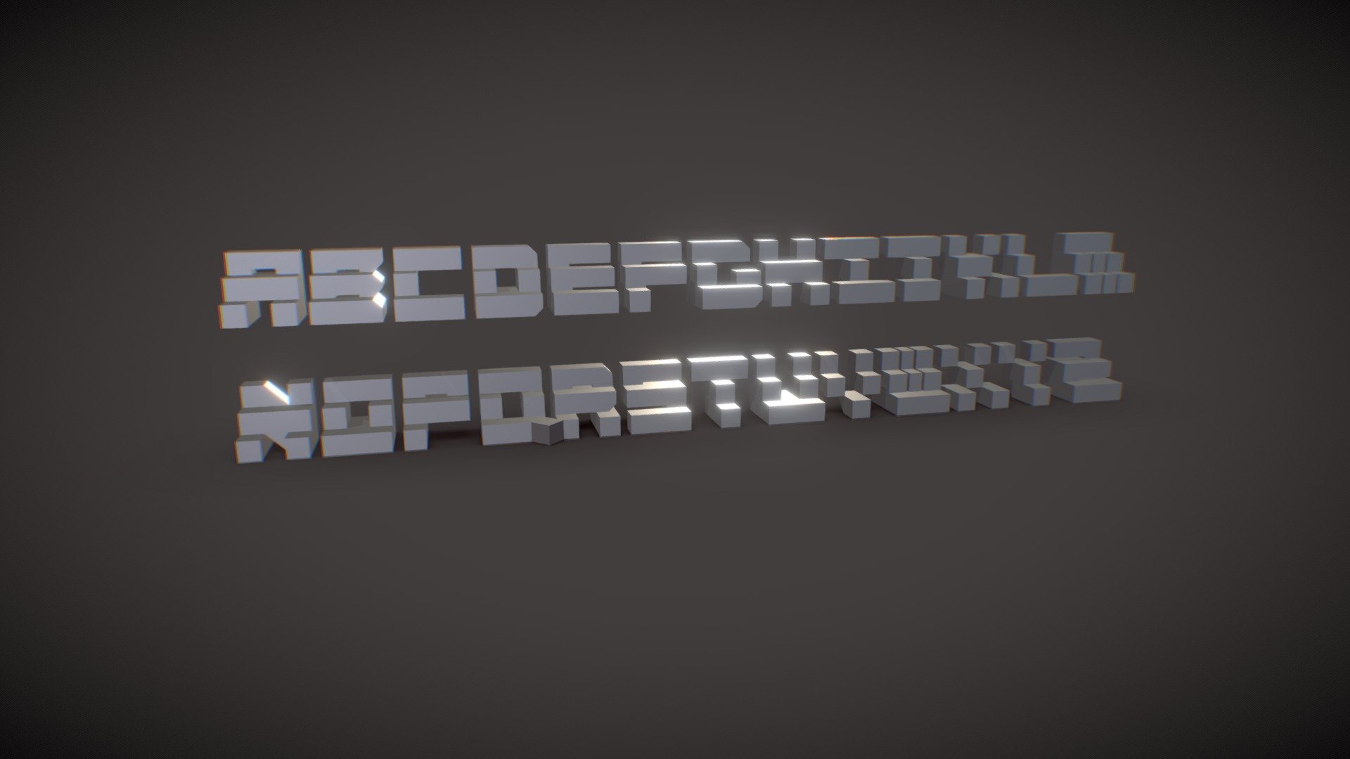 Experimental Cube Alphabet - Download Free 3D model by Leo_Aguiar ...