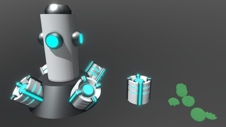 Ancient Proton Stabilizer 3D Model