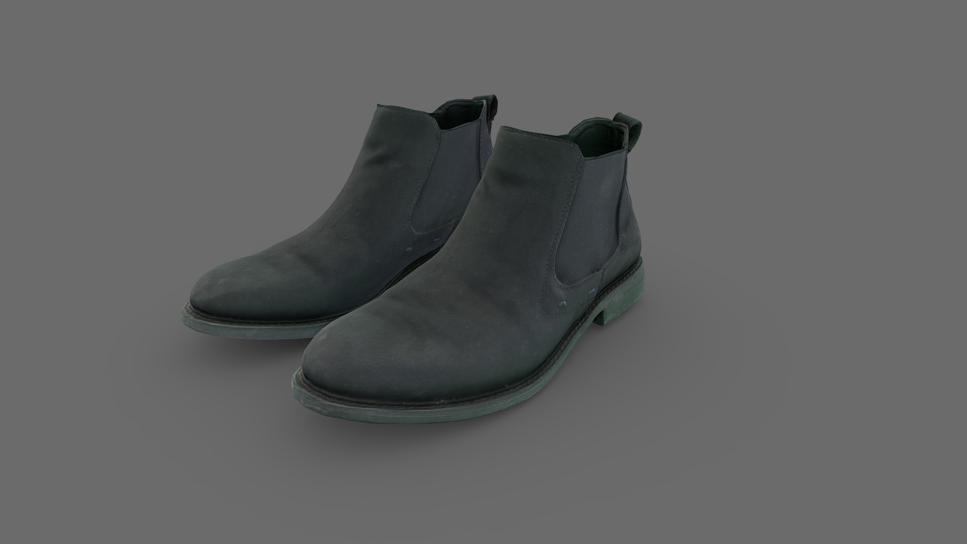 3D model Elegant Men Shoes - This is a 3D model of the Elegant Men Shoes. The 3D model is about a pair of black shoes.