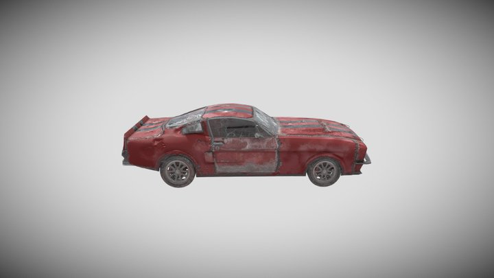 Vehicle - Mustang Gt 500 (1967) 3D Model