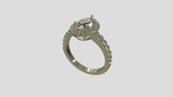 AHR009 goldring wedding engagement luxury – Modèle 3D gratuit STL
