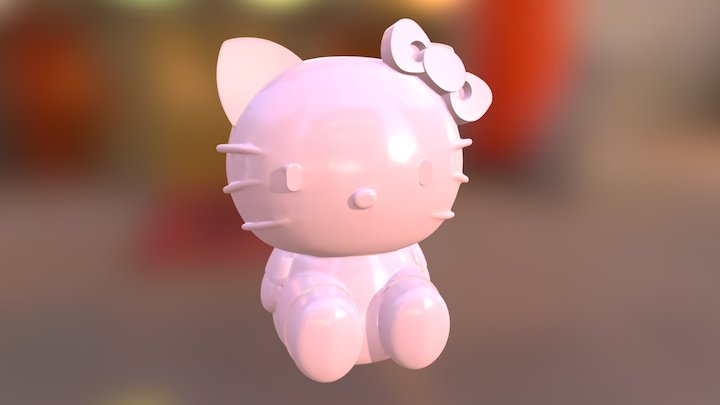 hello kitty sitting 3D Model