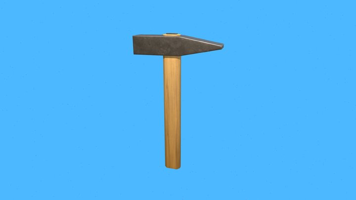 Stylized Hammer 3D Model