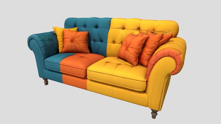 Zigzag Lounger - sofa – Kostenloses 3D-Modell STL