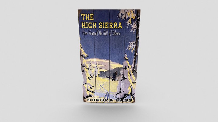 "High Sierra“ poster – Free 3D Model STL