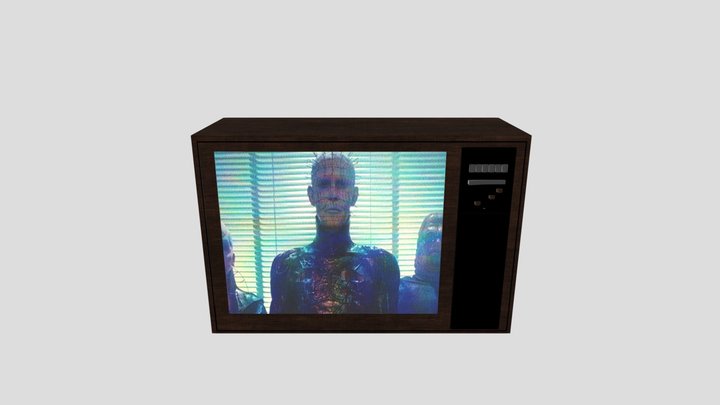 Horror old tv 3D Model