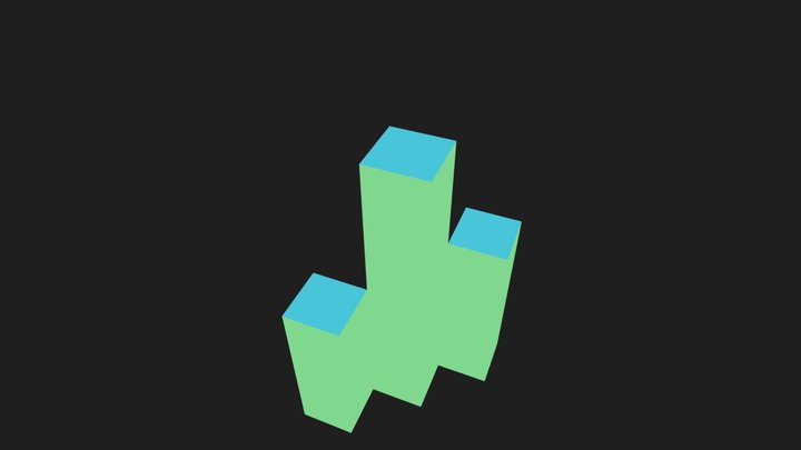 Block Alterating Base 3D Model