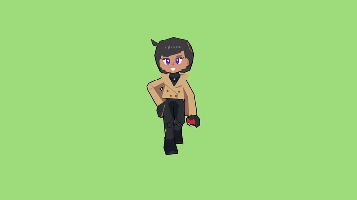 Lowpoly Z-A Emma 3D Model