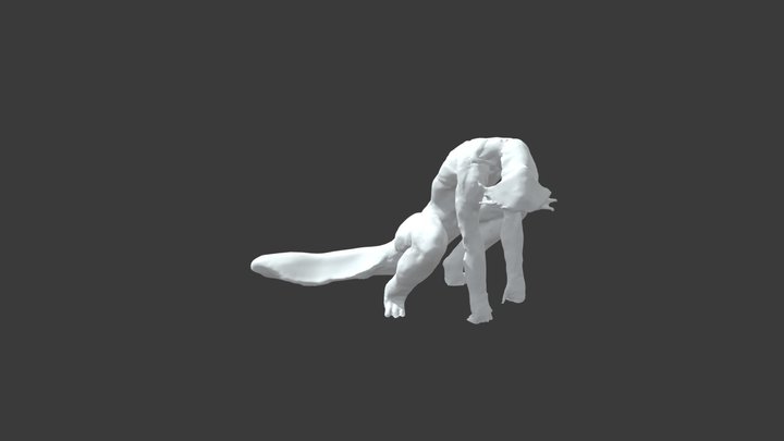Alien sculpture photogrammetry 3D Model