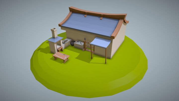 DAE Villages | Chinese Blacksmith 3D Model