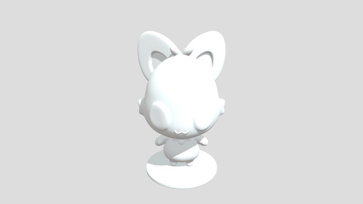 Printable Chattino Model - Stand Ver 0.1 (obj) 3D Model