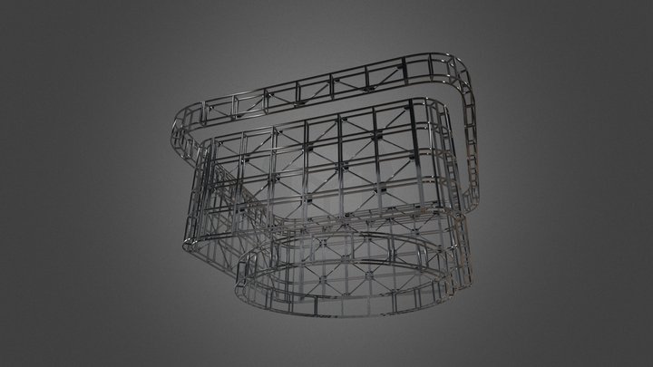 GTLight LED Cube Metal 3D Model