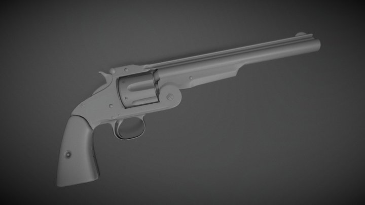 Schofield Revolver WIP 3D Model