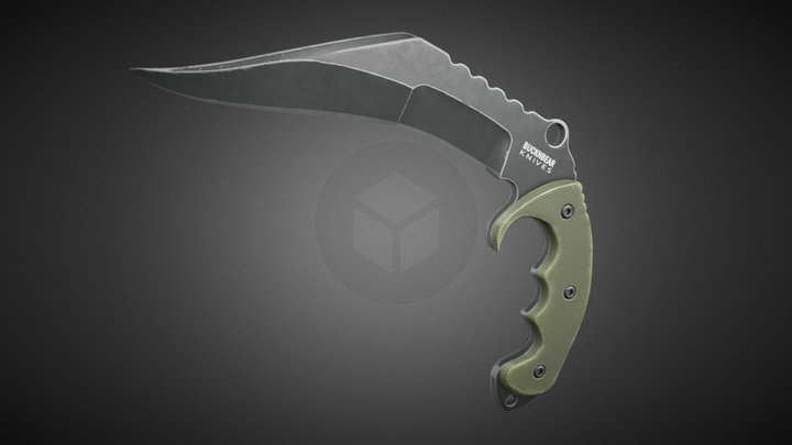 BUCKNBEAR Curved Knive 3D Model