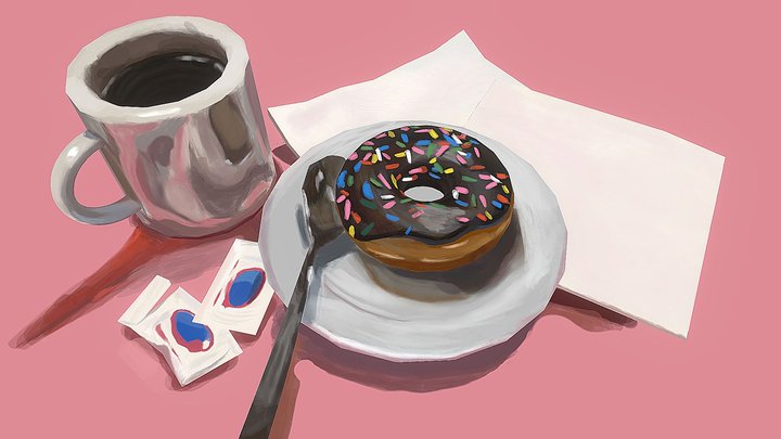 My first painting on substance 3D Model
