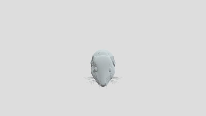 Dormant Brown Mouse 3D Model