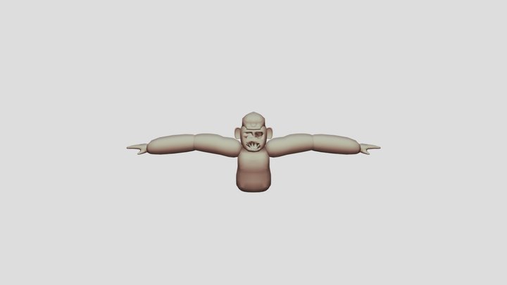 Another MatCap scary baboon render 3D Model