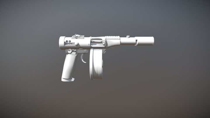 Highpoly Gun Work in Progress 3D Model