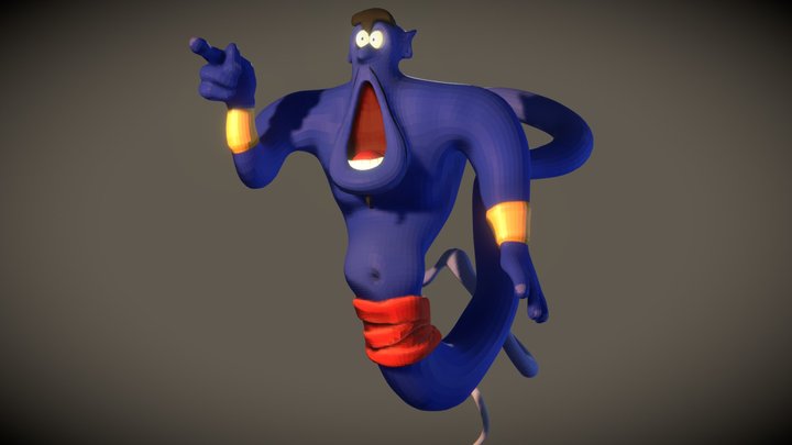 Aladdin Genie 3D Model